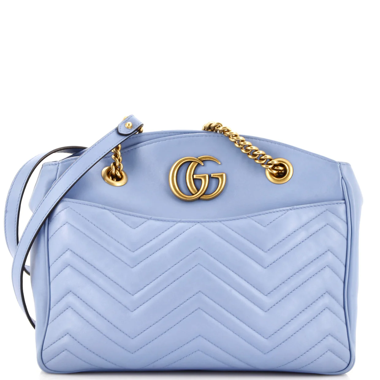 GG Marmont Chain Tote Matelasse Leather Medium - Deep Luxury