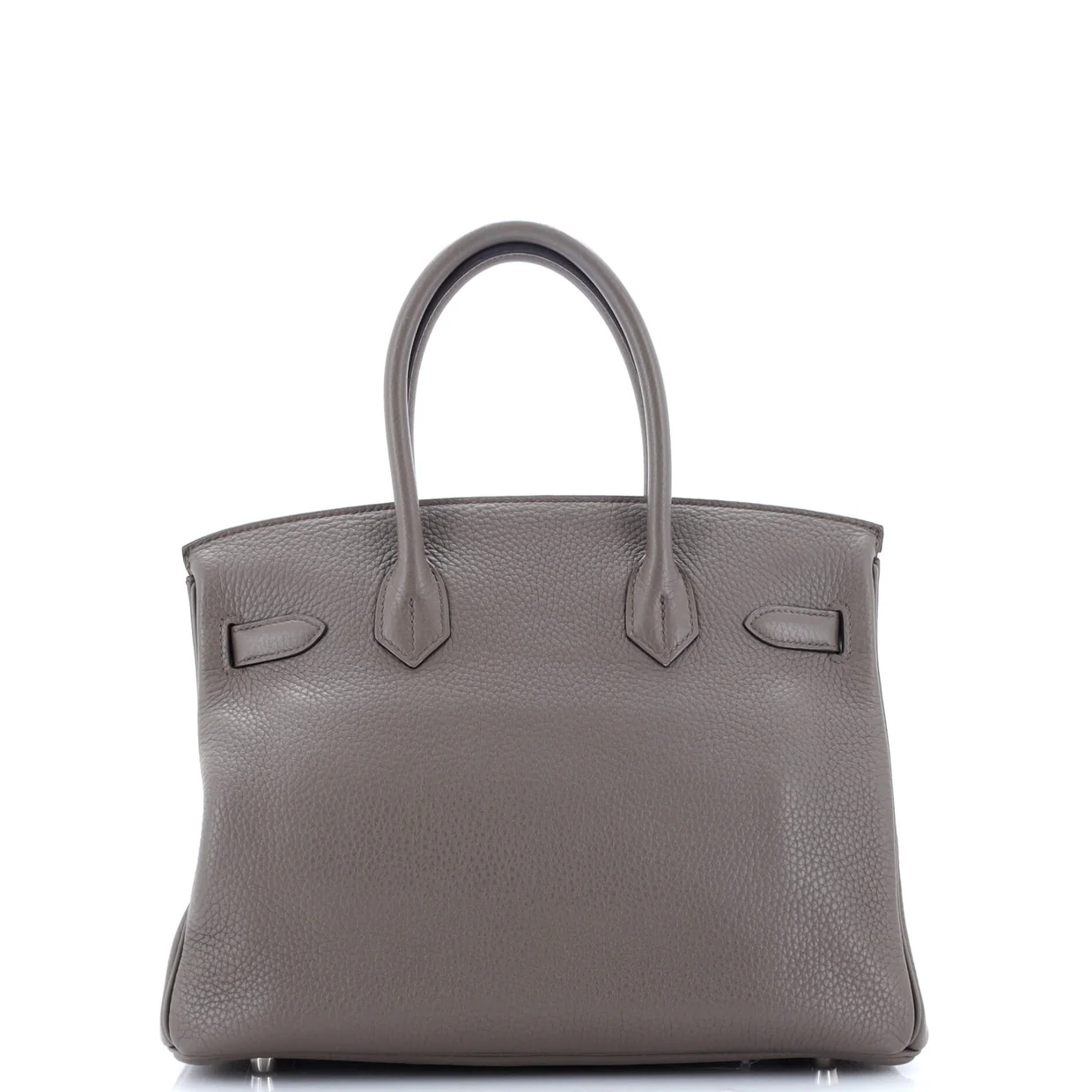 Birkin Handbag Grey Clemence with Palladium Hardware 30 - Deep Luxury