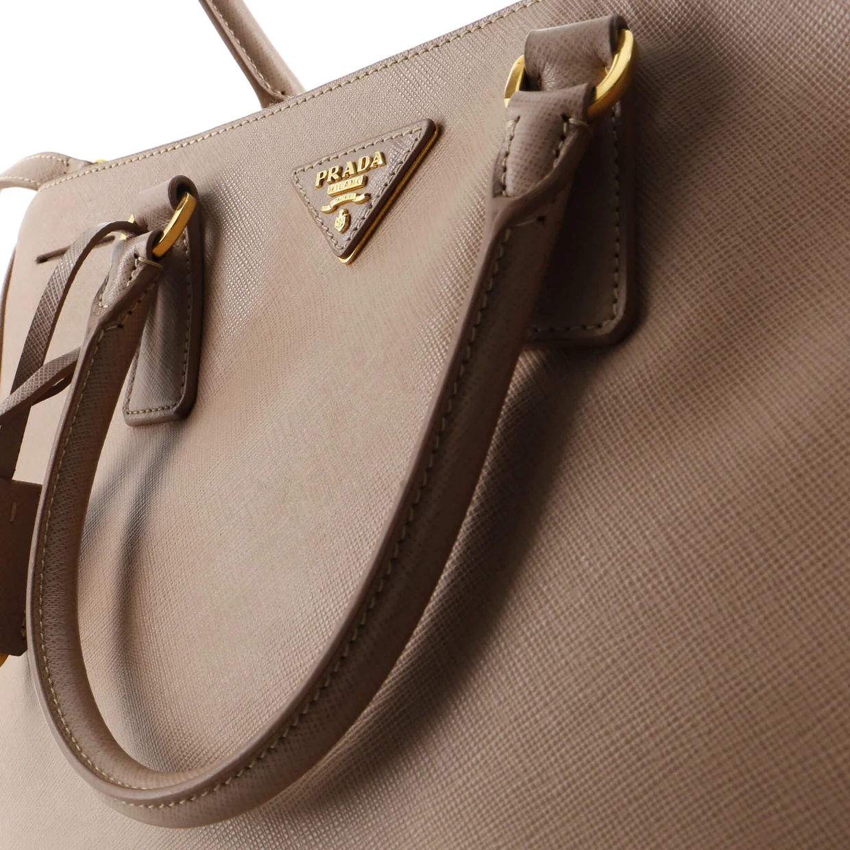 Double Zip Lux Tote Saffiano Leather Medium - Deep Luxury