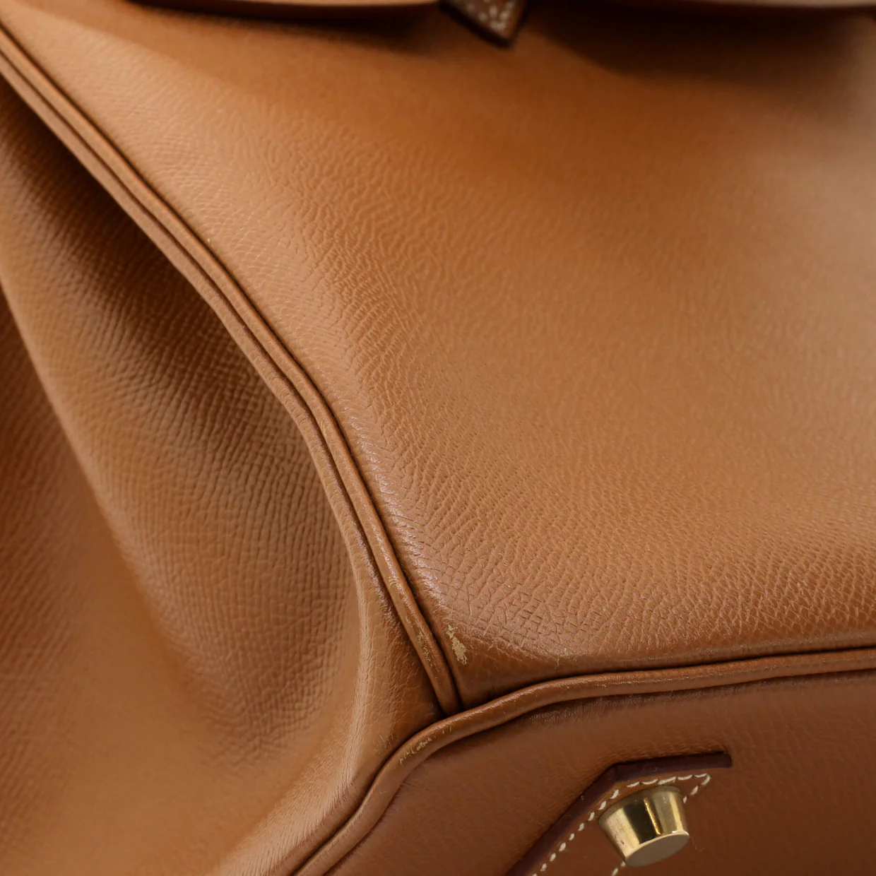 Birkin Handbag Gold Courchevel with Gold Hardware 35 - Deep Luxury