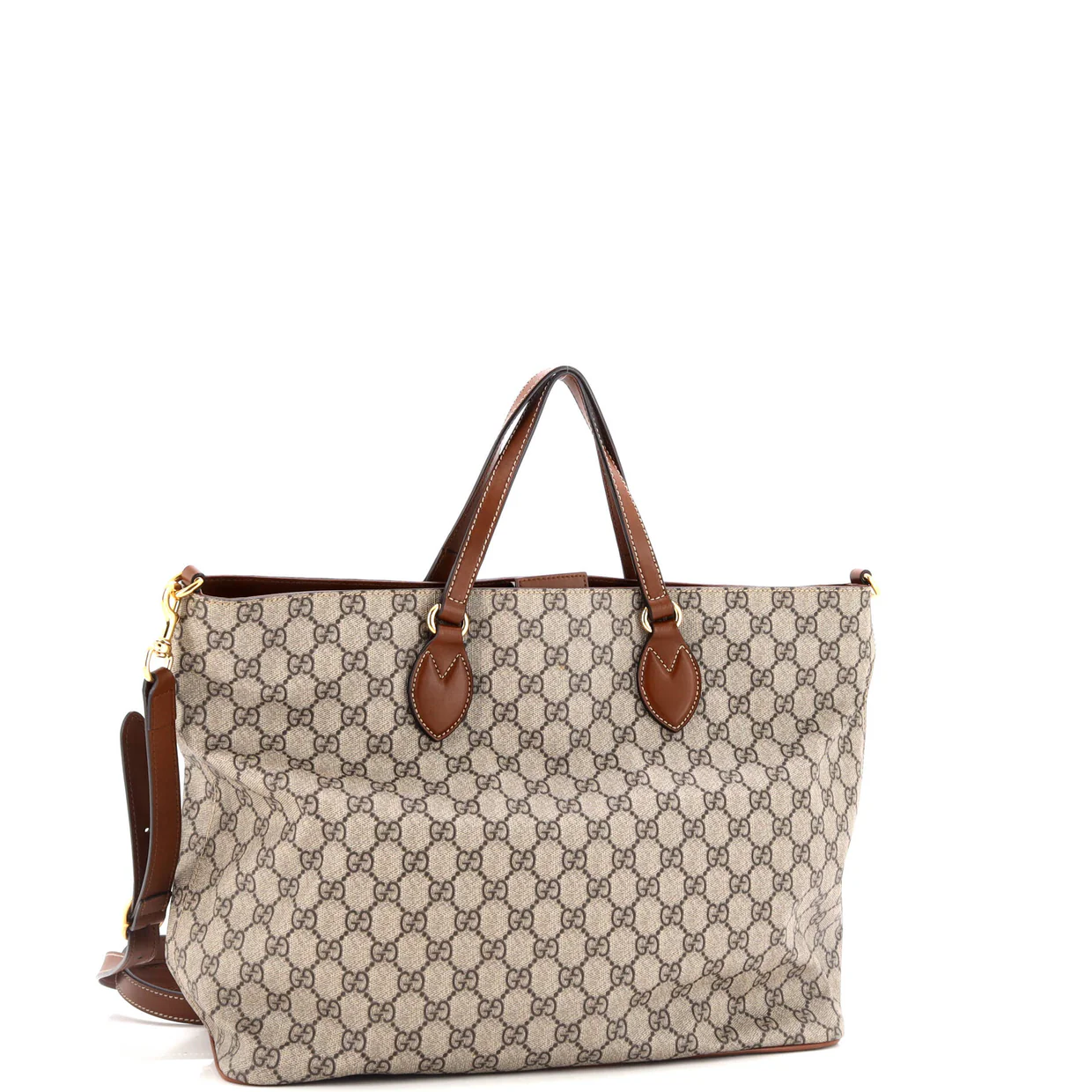 Convertible Soft Tote GG Coated Canvas Medium - Deep Luxury