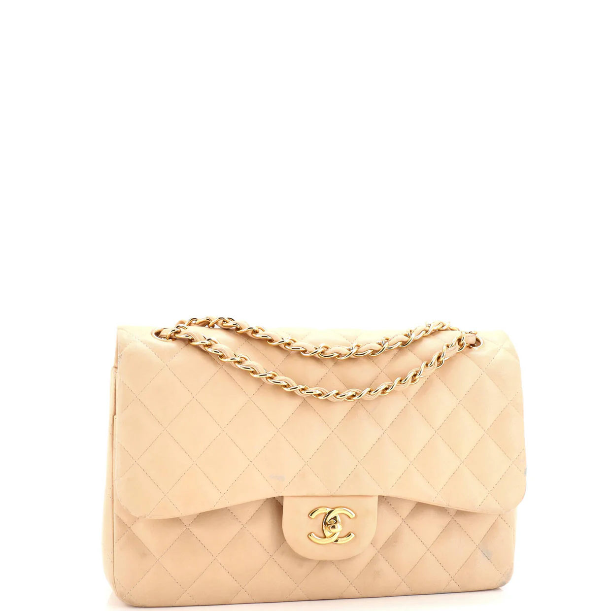 Classic Double Flap Bag Quilted Lambskin Jumbo - Deep Luxury