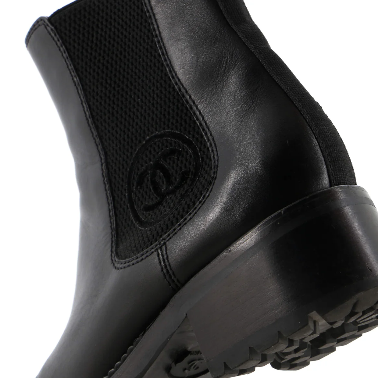Women's Logo Ankle Boots Leather - Deep Luxury