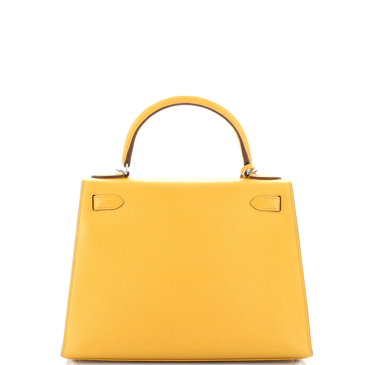 Kelly Handbag Jaune Ambre Epsom with Palladium Hardware 28 - Deep Luxury