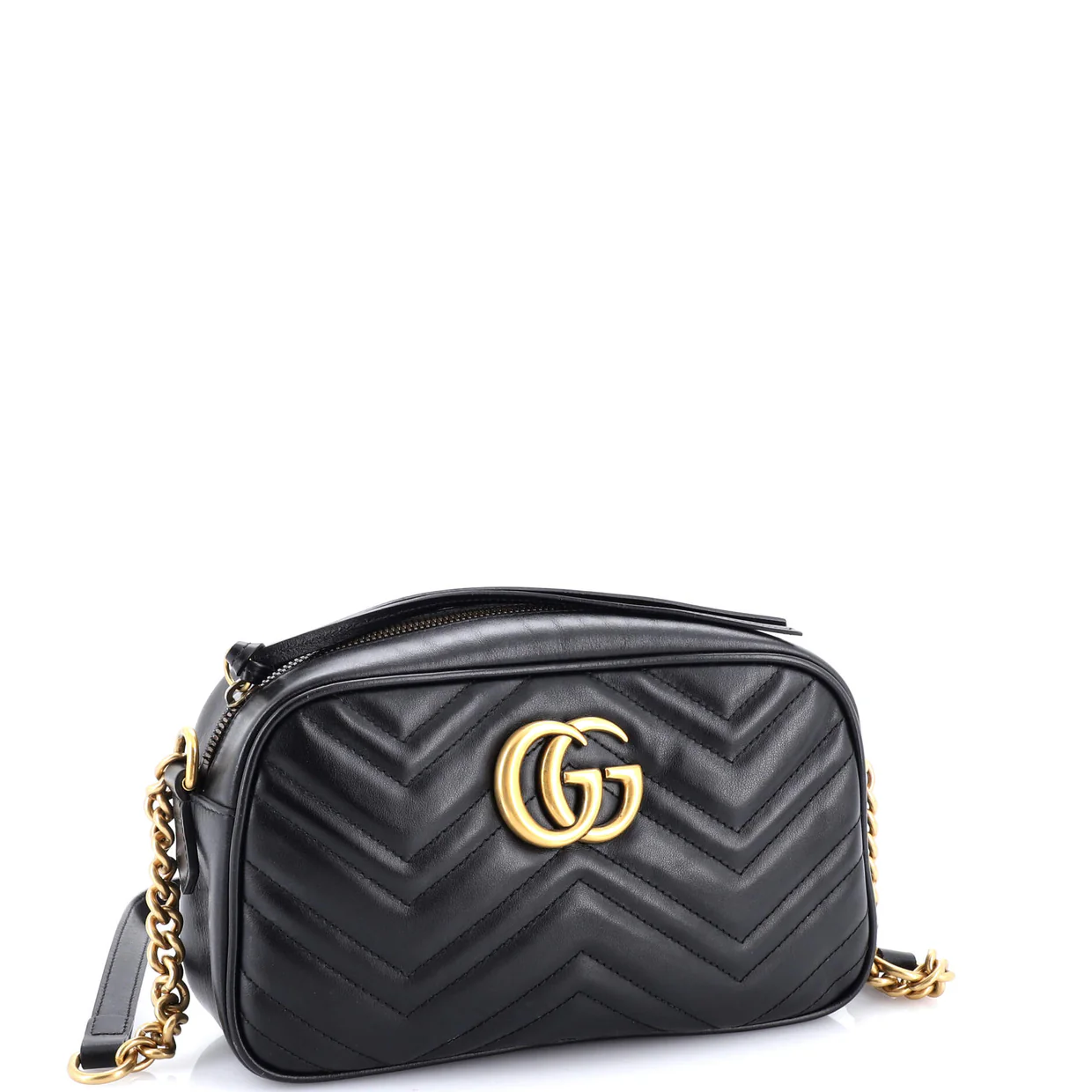 GG Marmont Shoulder Bag Matelasse Leather Small - Deep Luxury