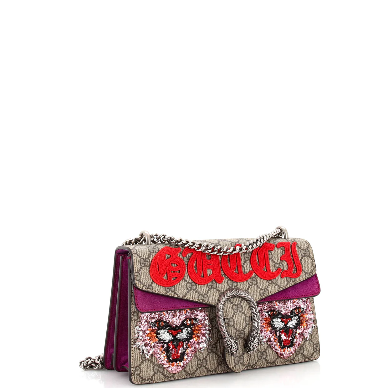 Dionysus Bag Embroidered GG Coated Canvas Small - Deep Luxury