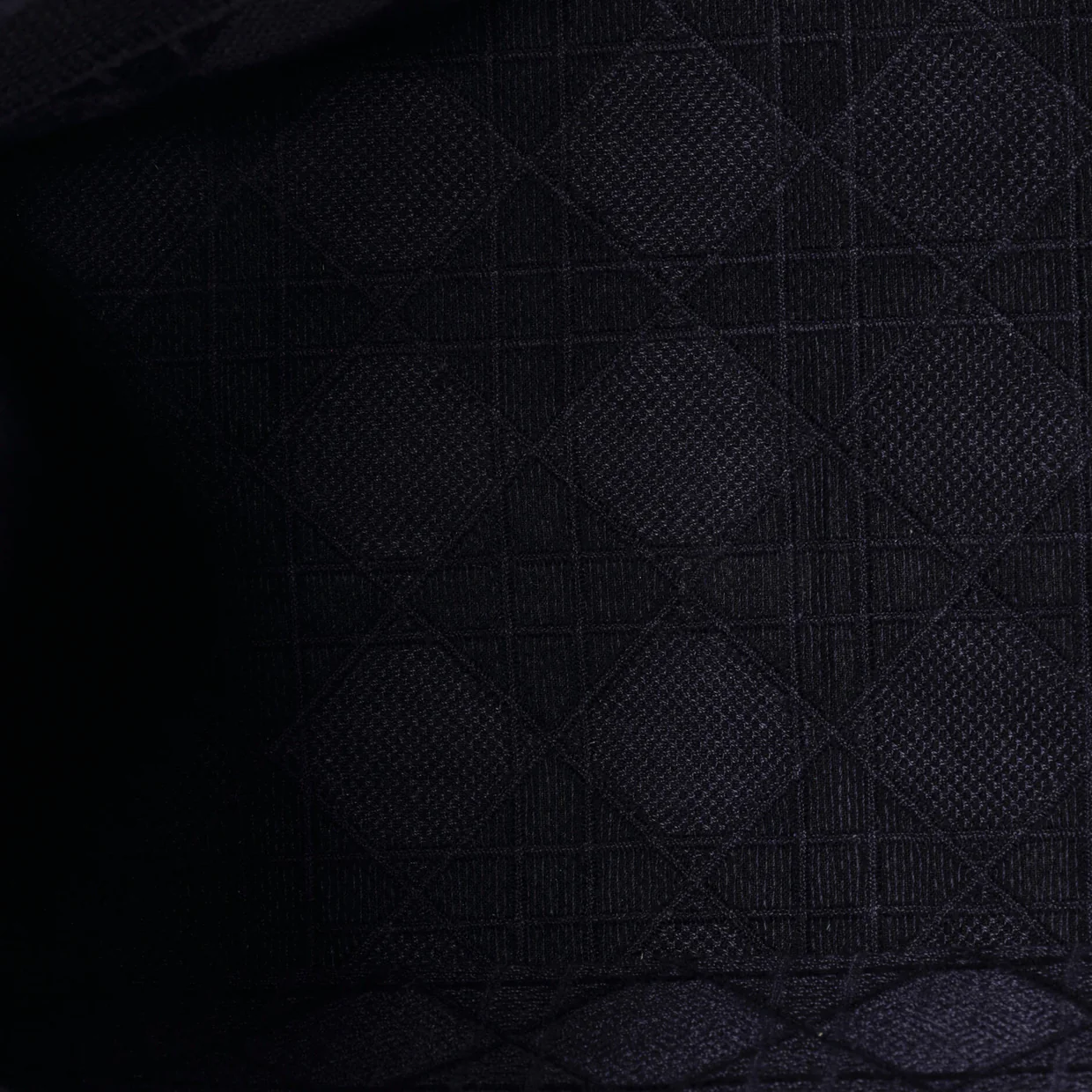 Book Tote Cannage Embroidered Velvet Medium - Deep Luxury