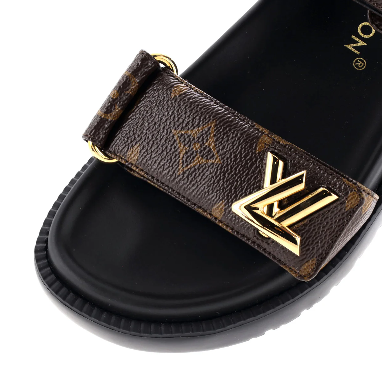 Women's Sunset Comfort Flat Sandals Monogram Canvas - Deep Luxury