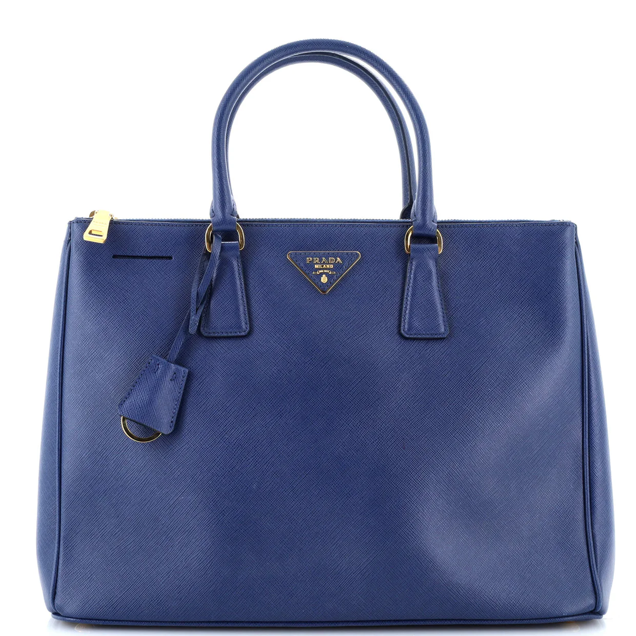 Double Zip Lux Tote Saffiano Leather Large - Deep Luxury