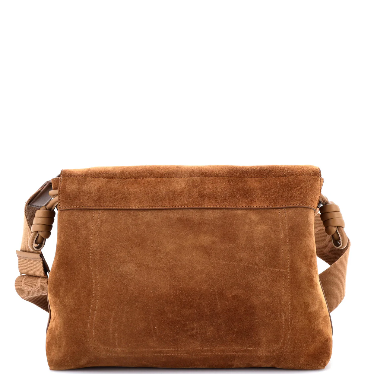 Flamenco Knot Satchel Suede - Deep Luxury
