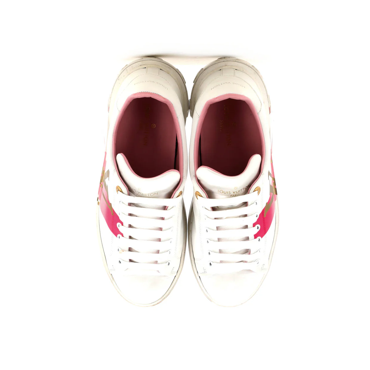 Women's Time Out Sneakers Wild at Heart Monogram Print Leather - Deep Luxury