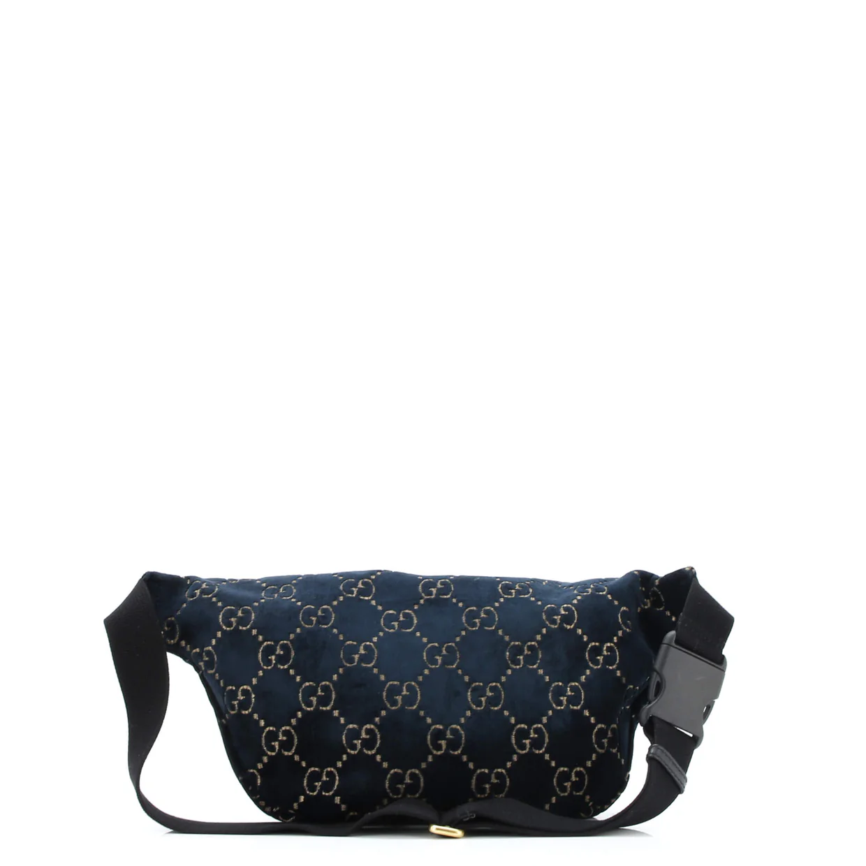 Ophidia Zip Belt Bag GG Velvet - Deep Luxury