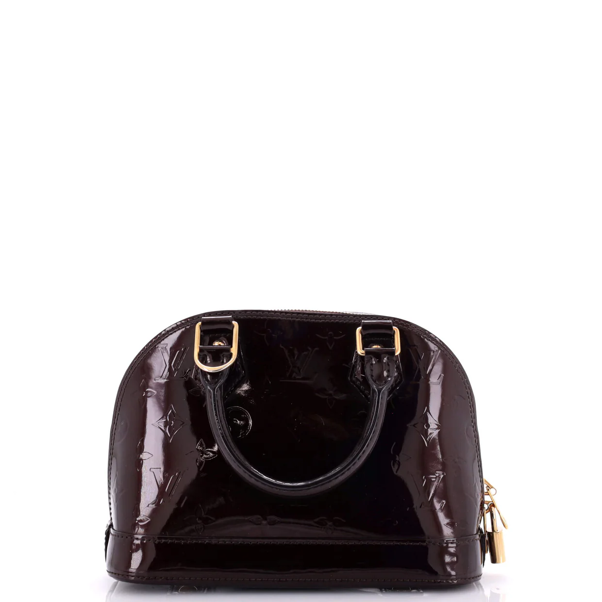 Alma Handbag Monogram Vernis BB - Deep Luxury