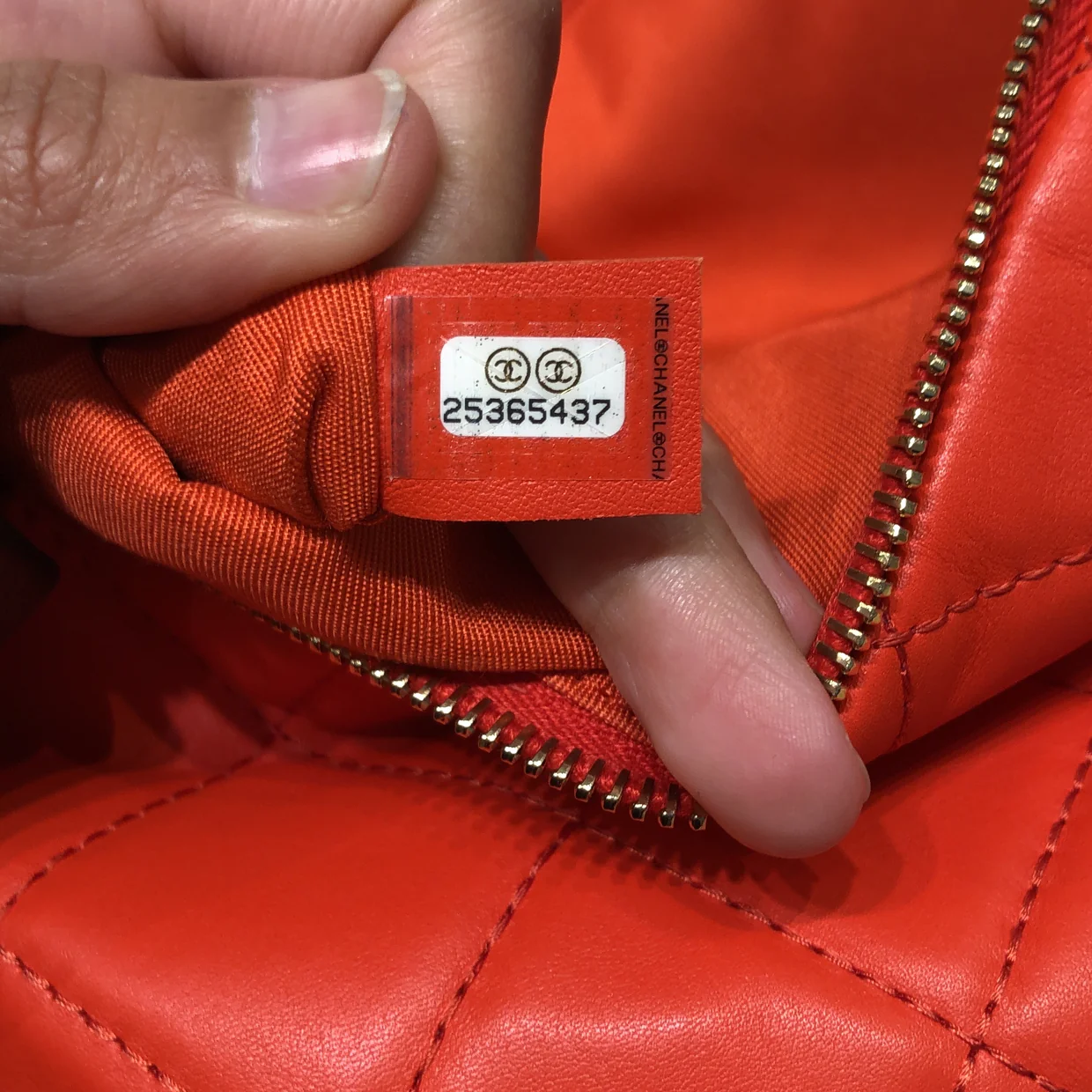 CC Foldover Clutch Quilted Lambskin Large - Deep Luxury