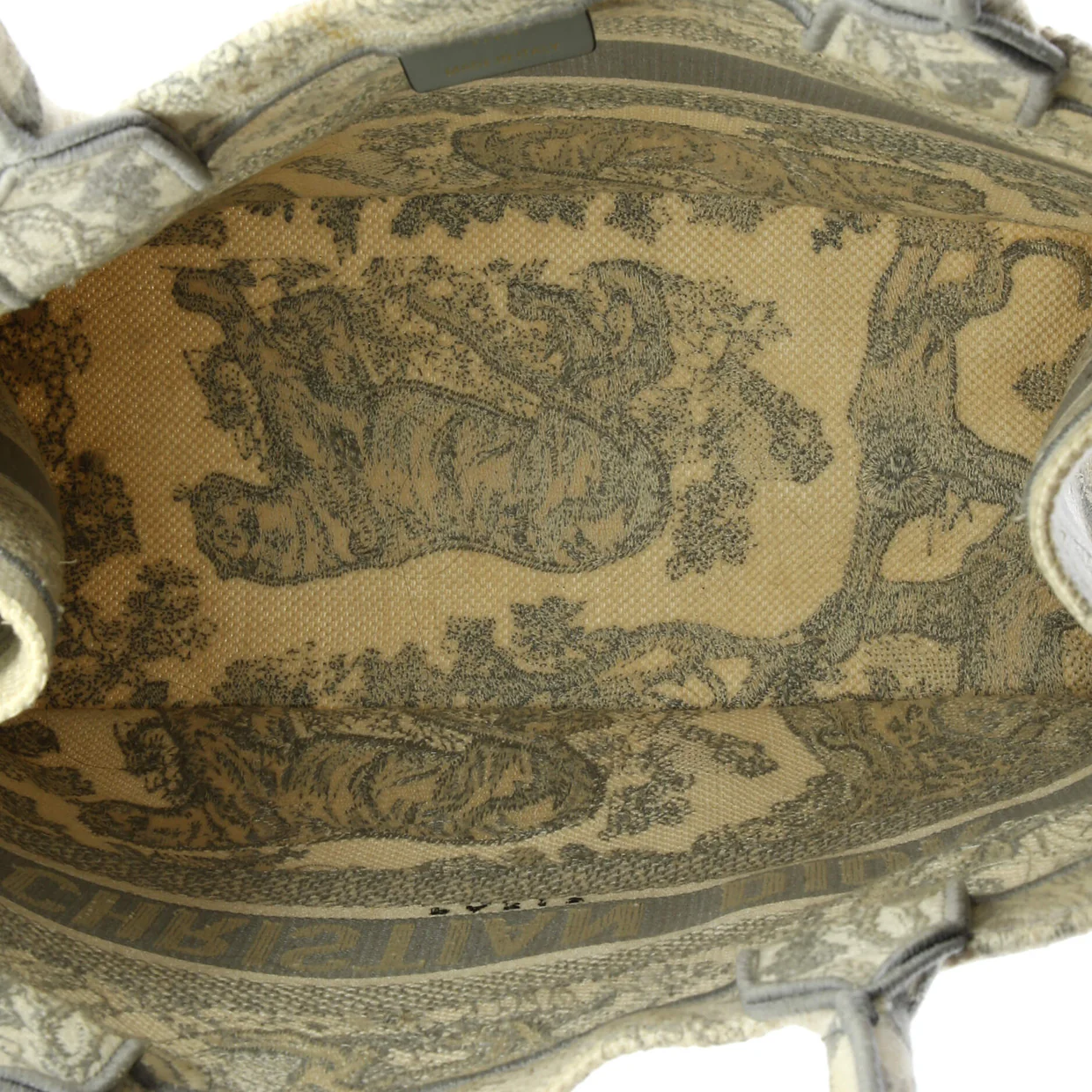 Book Tote Embroidered Canvas Medium - Deep Luxury