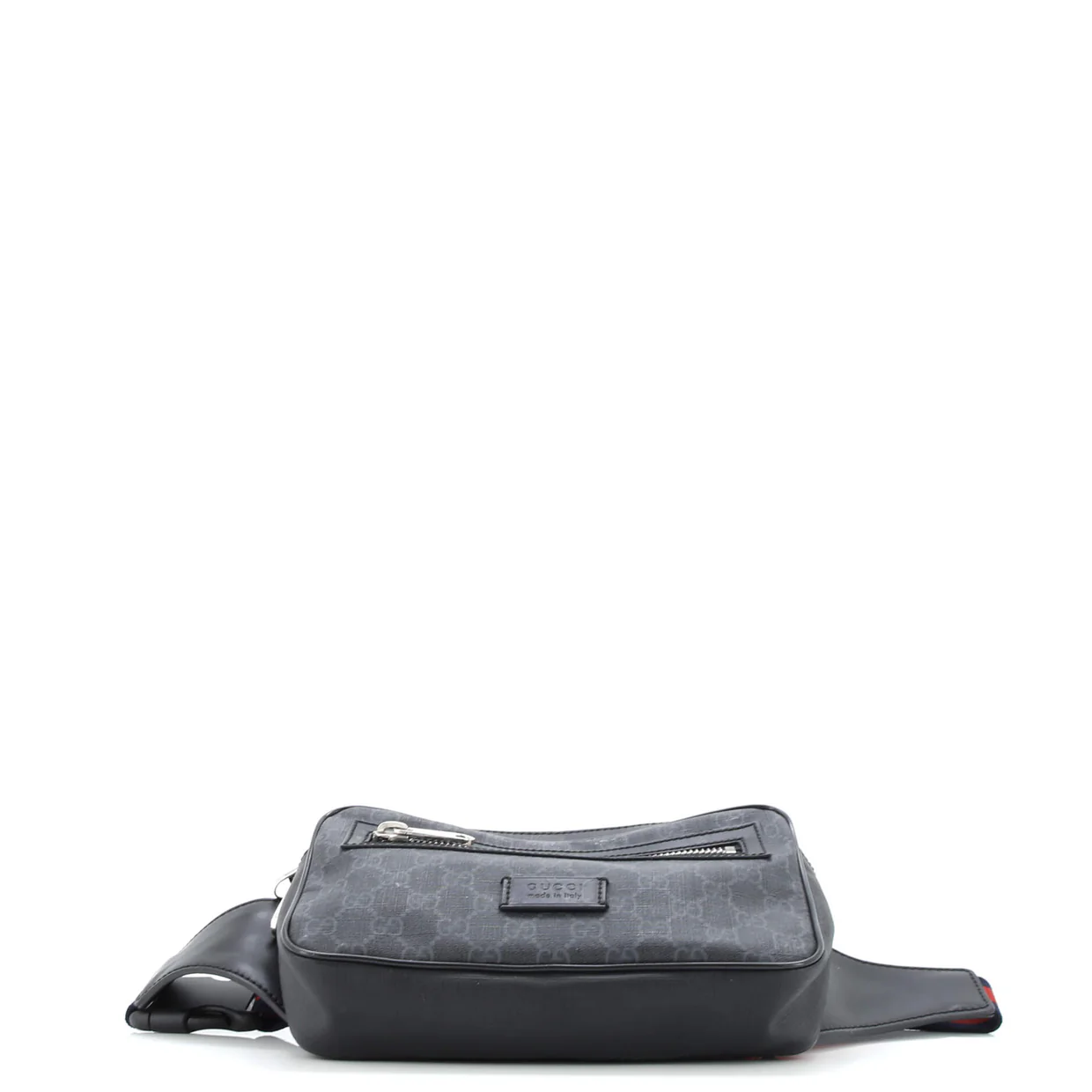 Soft Zip Belt Bag GG Coated Canvas Small - Deep Luxury