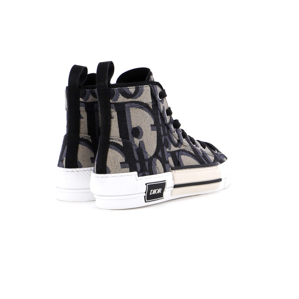 Men's B23 High-Top Sneakers Maxi Oblique Canvas - Deep Luxury