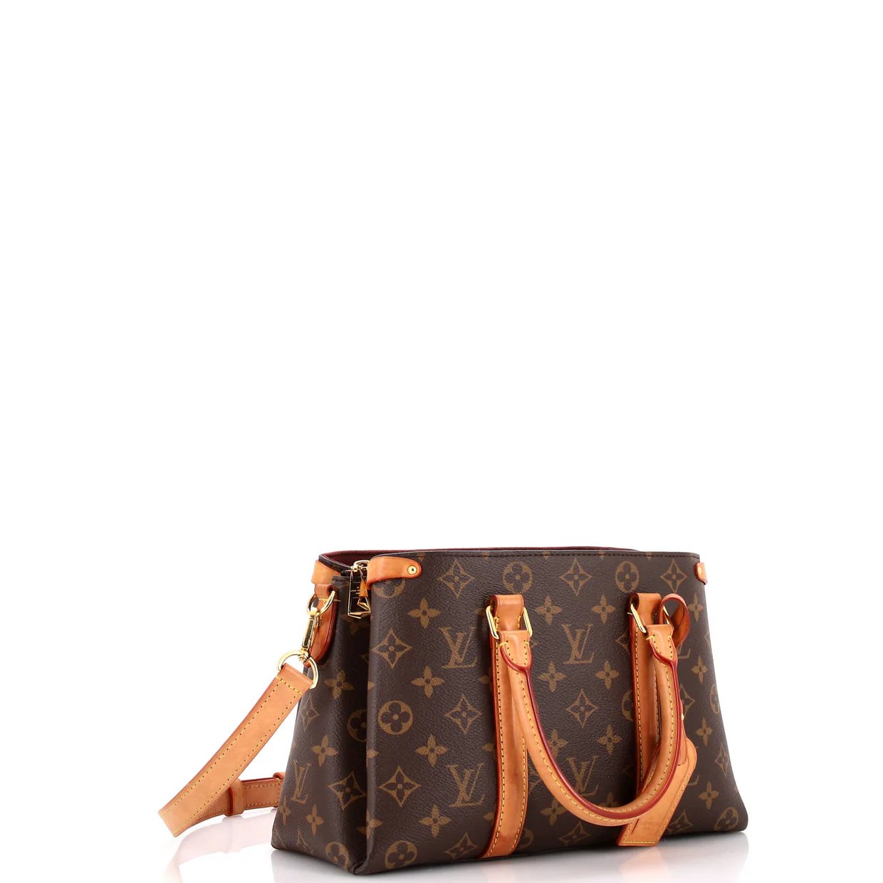 Soufflot Tote Monogram Canvas with Leather BB - Deep Luxury