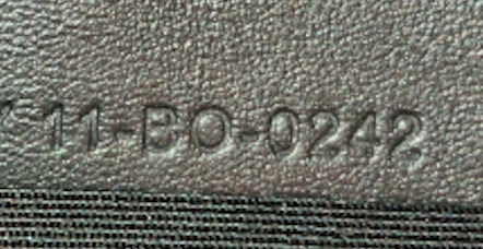 Double Zip Crossbody Pouch Oblique Galaxy Leather - Deep Luxury