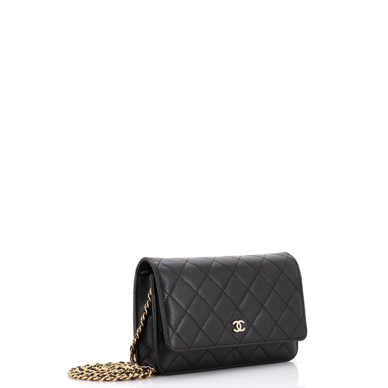 Wallet on Chain Quilted Caviar - Deep Luxury