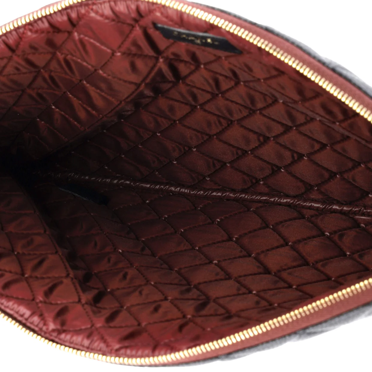 O Case Clutch Quilted Caviar Large - Deep Luxury