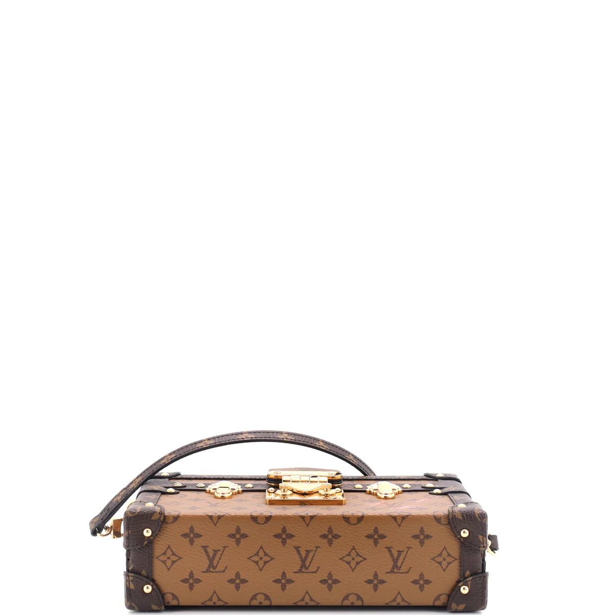 Petite Malle Handbag Reverse Monogram Canvas - Deep Luxury