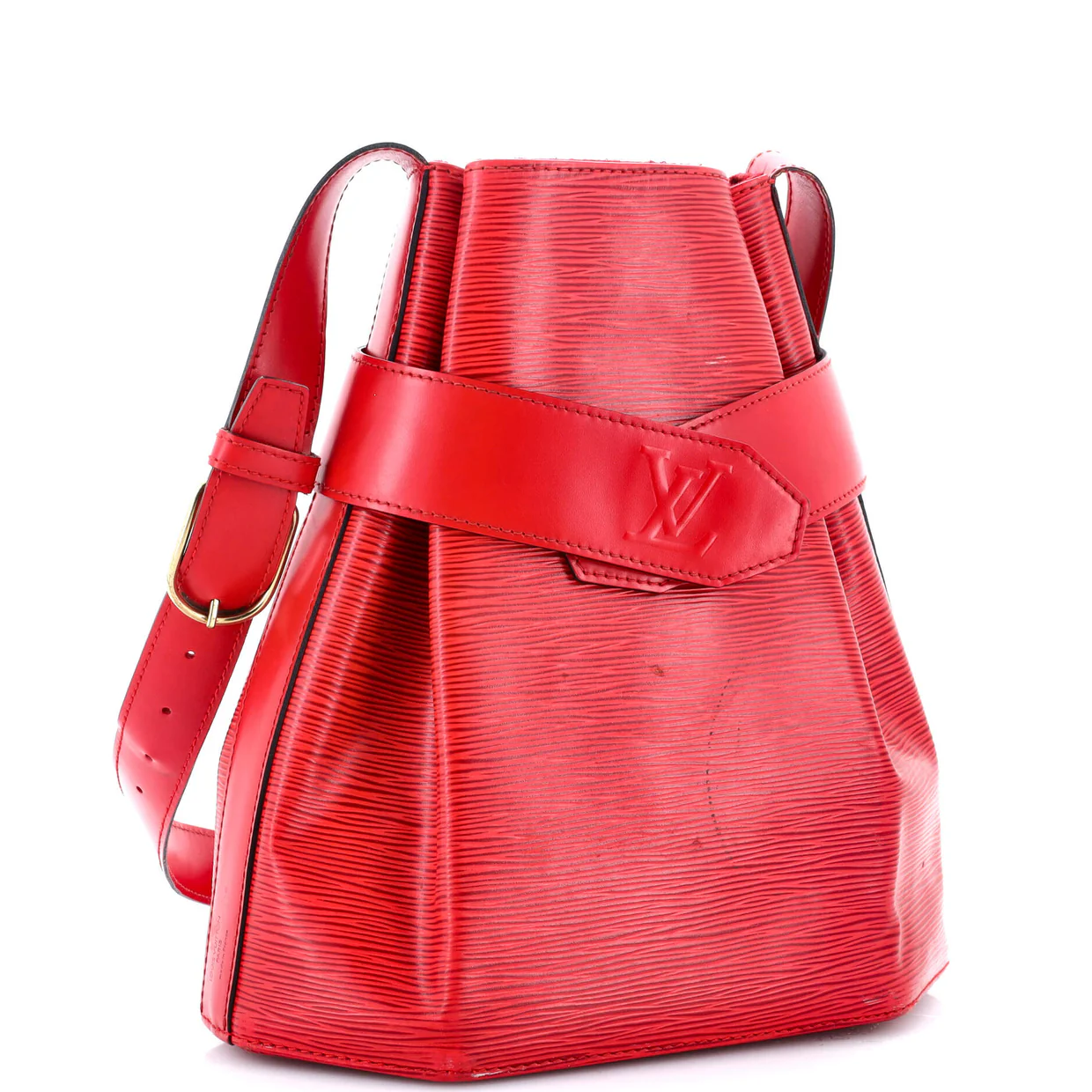 Vintage Sac d'Epaule Handbag Epi Leather PM - Deep Luxury