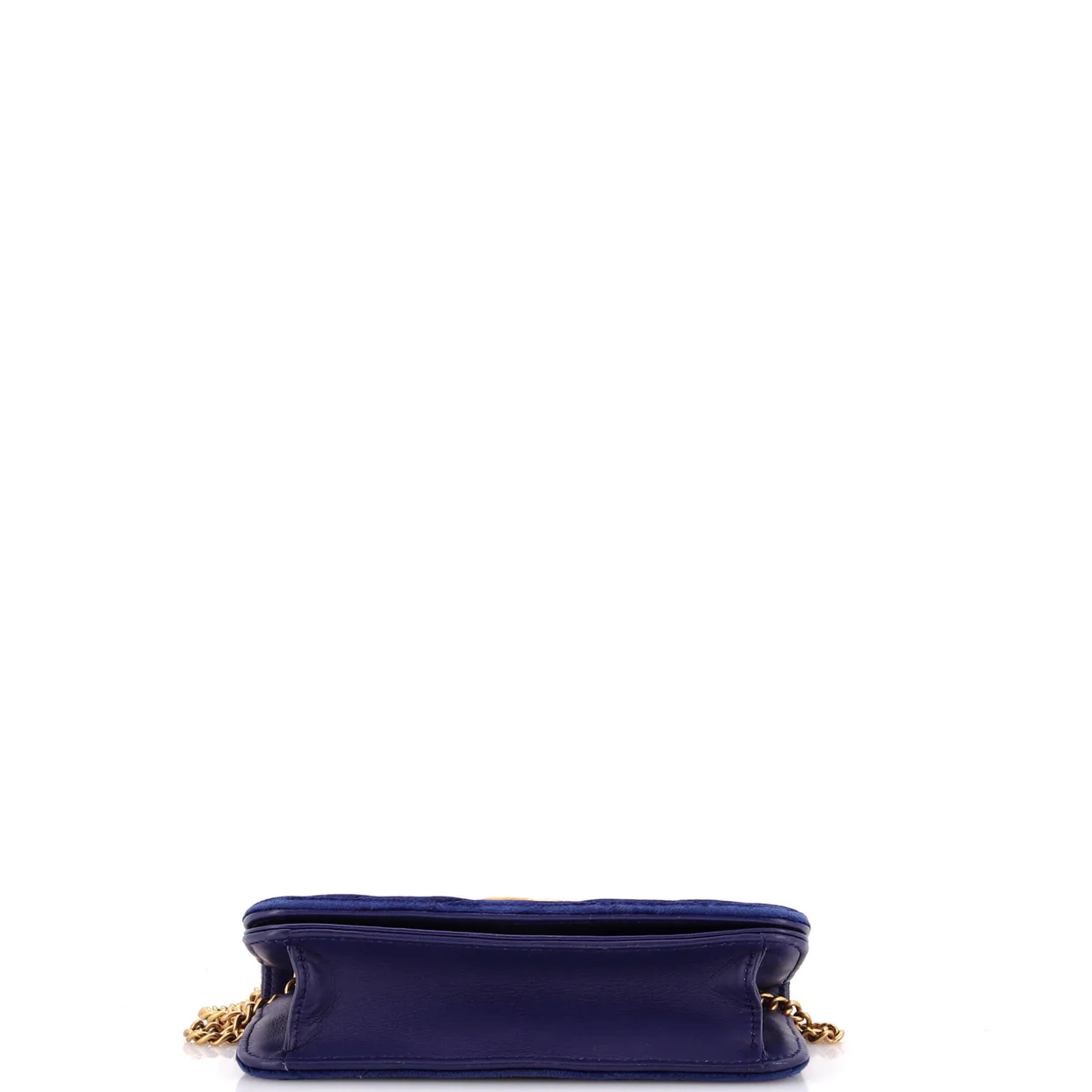 Charm O Case Pouch Chevron Lambskin Medium - Deep Luxury