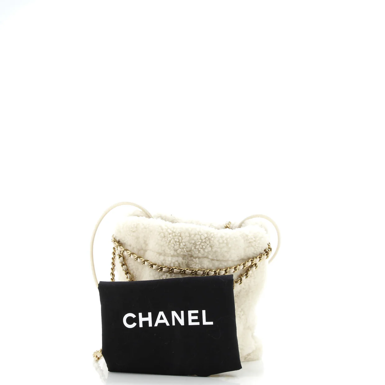 22 Chain Hobo Shearling Mini - Deep Luxury