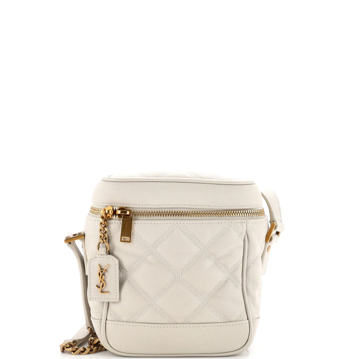 80's Vanity Bag Quilted Leather - Deep Luxury