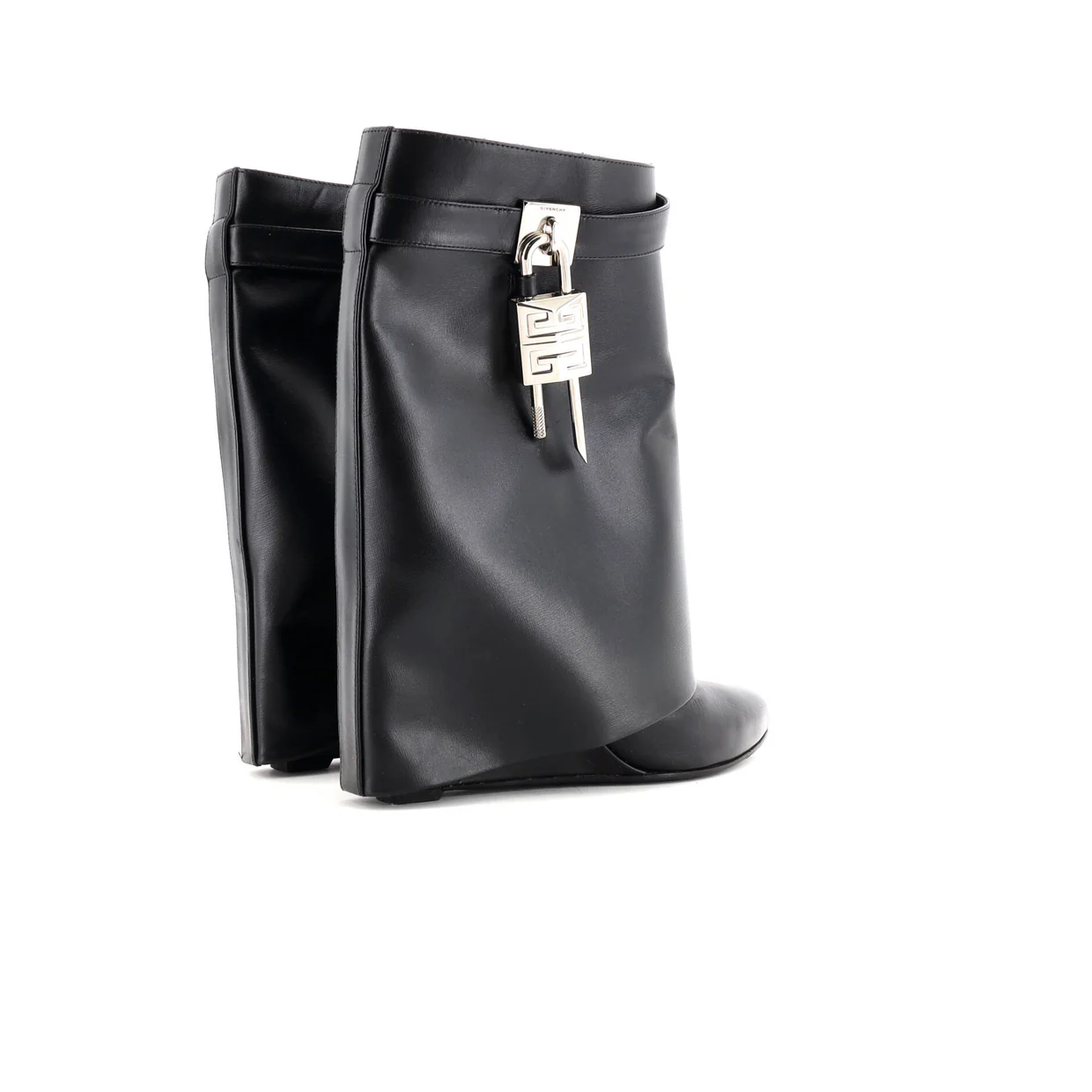 Women's Shark Lock Pant Boots Leather - Deep Luxury