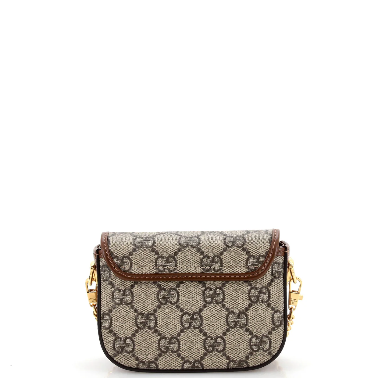 Horsebit 1955 Flap Wallet with Strap GG Coated Canvas - Deep Luxury