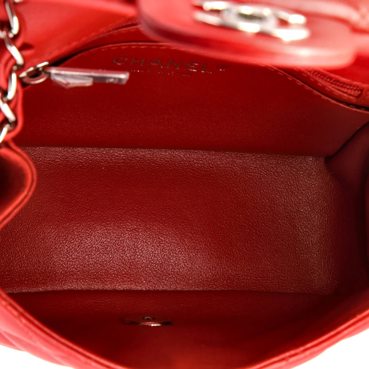 Square Classic Single Flap Bag Quilted Lambskin Mini - Deep Luxury