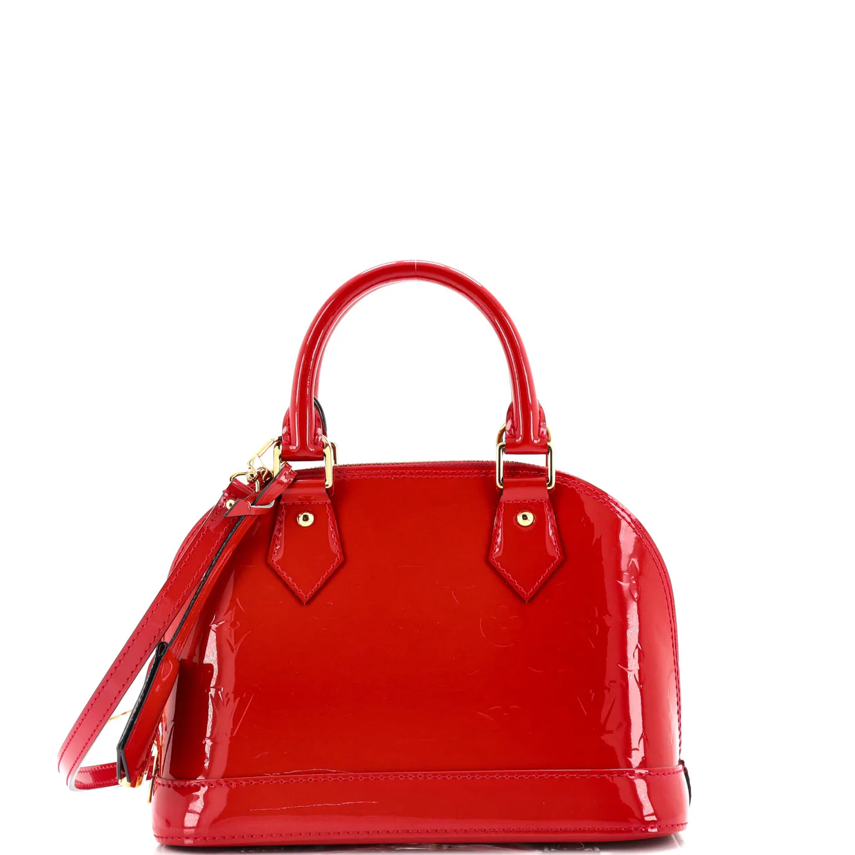 Alma Handbag Monogram Vernis BB - Deep Luxury