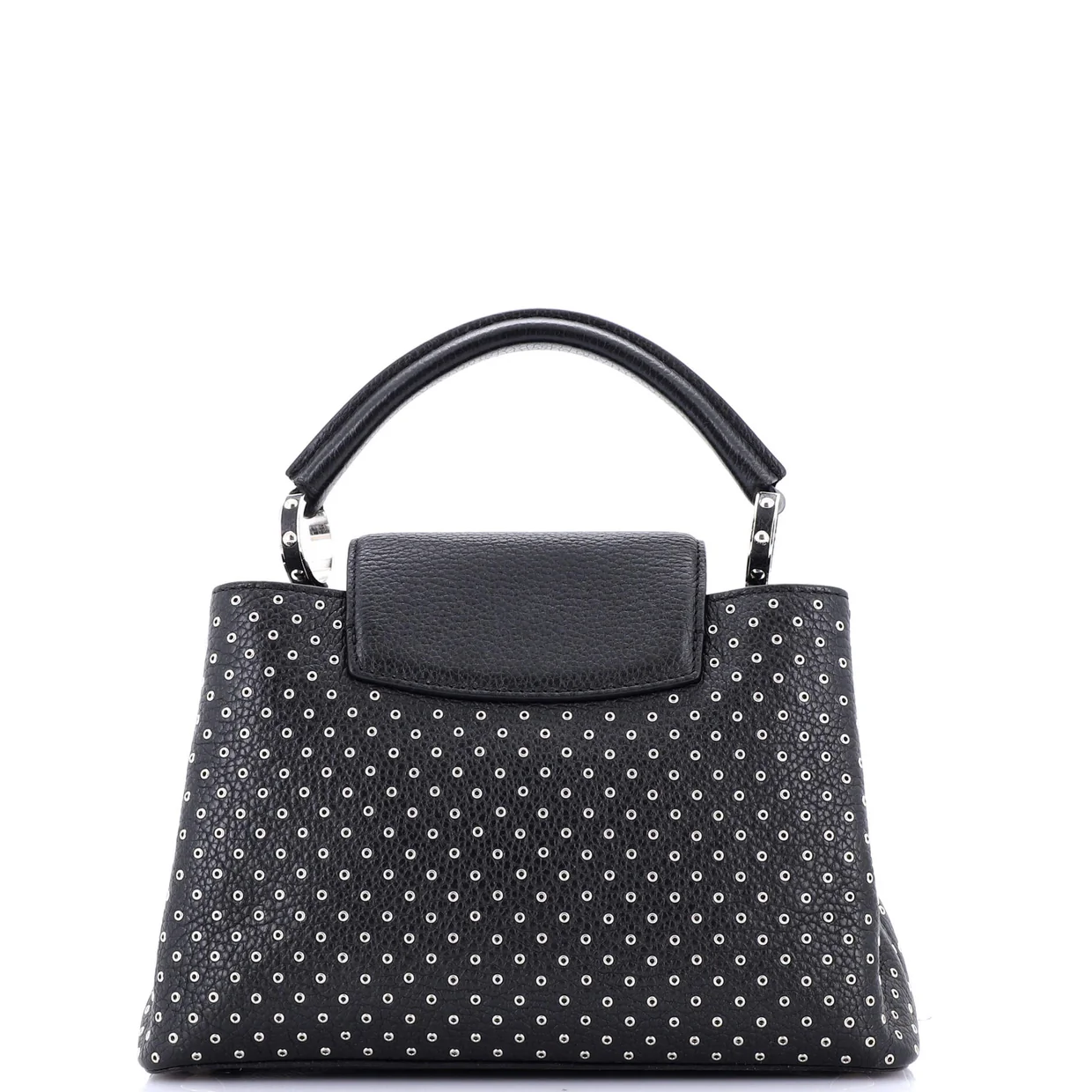 Capucines Bag Leather with Embellished Detail BB - Deep Luxury