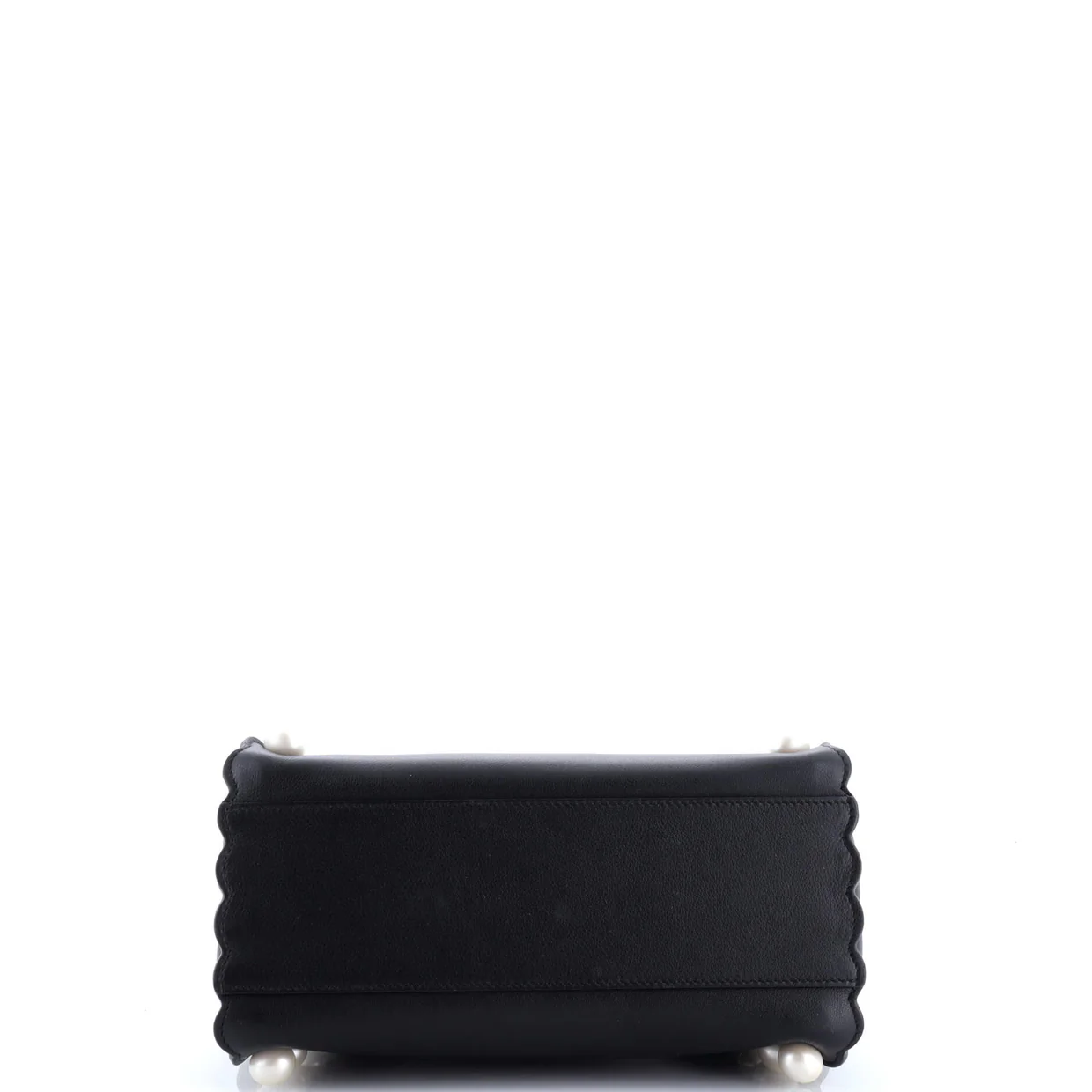 Peekaboo Bag Pearl Embellished Leather Mini - Deep Luxury