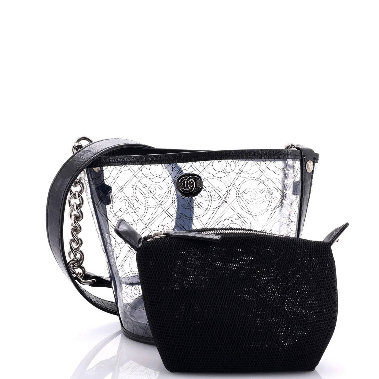 Camellia Coco Bucket Bag Printed PVC Small - Deep Luxury