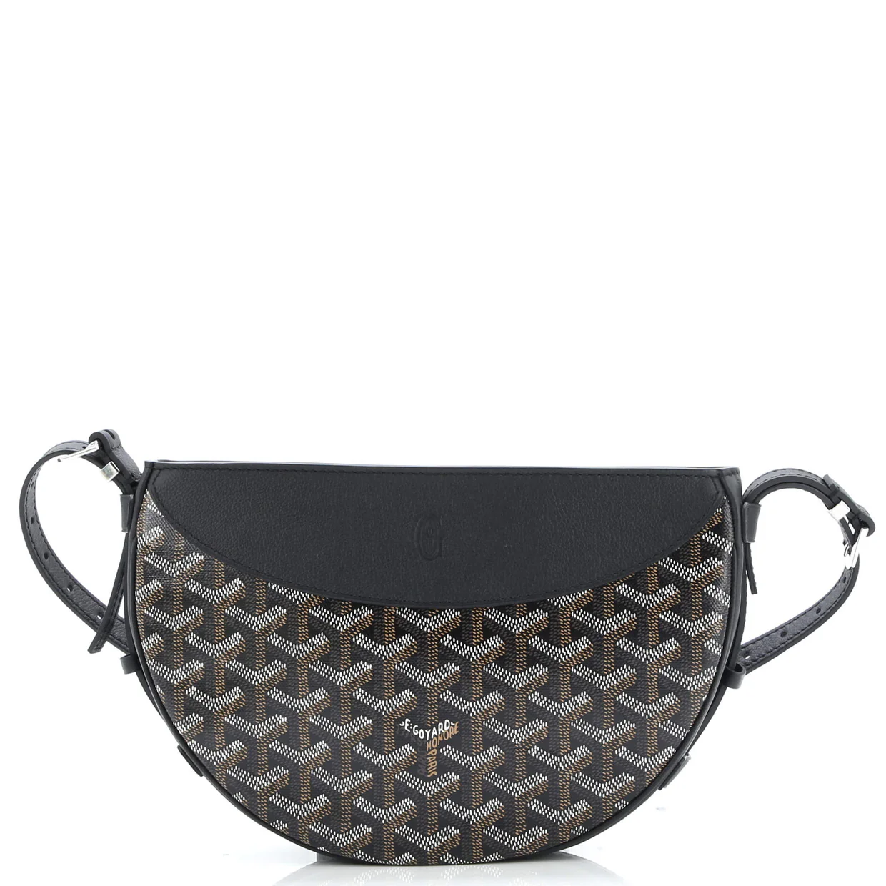 Hirondelle Shoulder Bag Coated Canvas and Leather - Deep Luxury