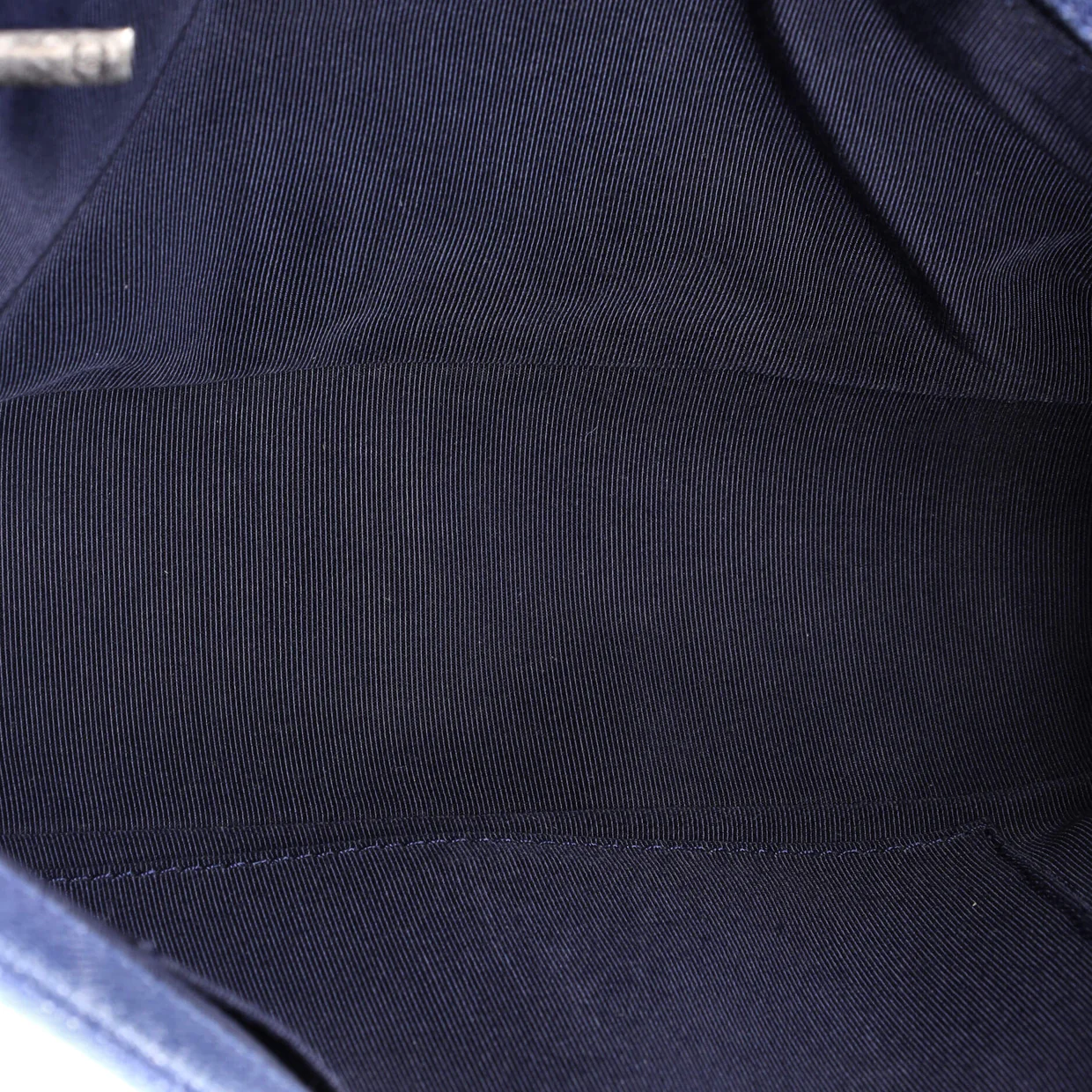 Boy Flap Bag Chevron Denim New Medium - Deep Luxury