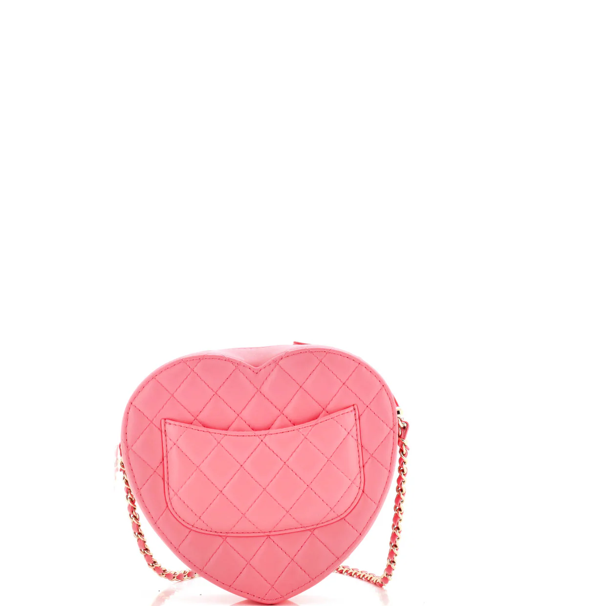 CC in Love Heart Bag Quilted Lambskin - Deep Luxury