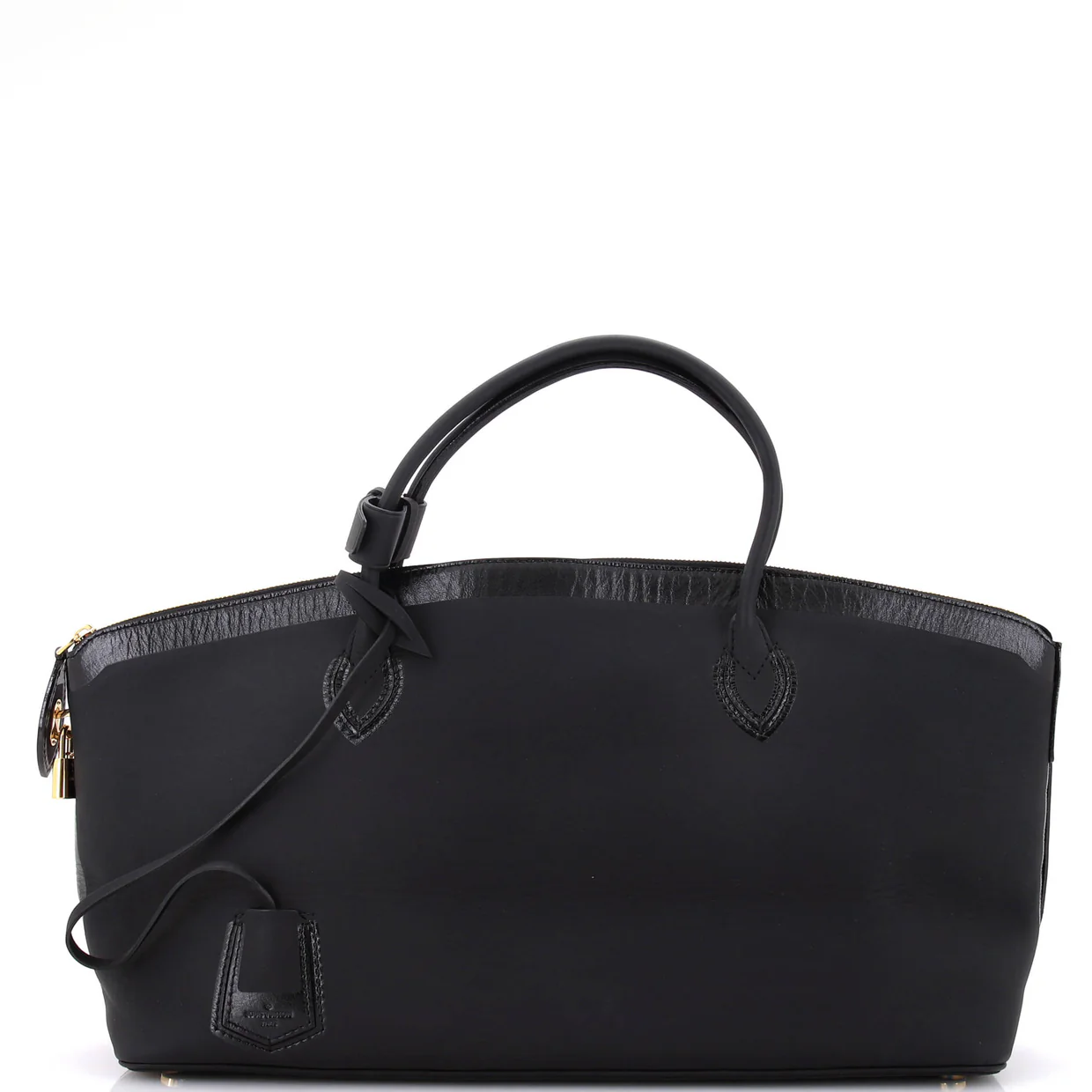 Obsession Lockit Handbag Rubberized Calfskin East West - Deep Luxury