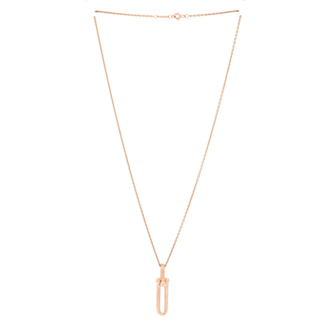 HardWear Link Pendant Necklace 18K Rose Gold - Deep Luxury