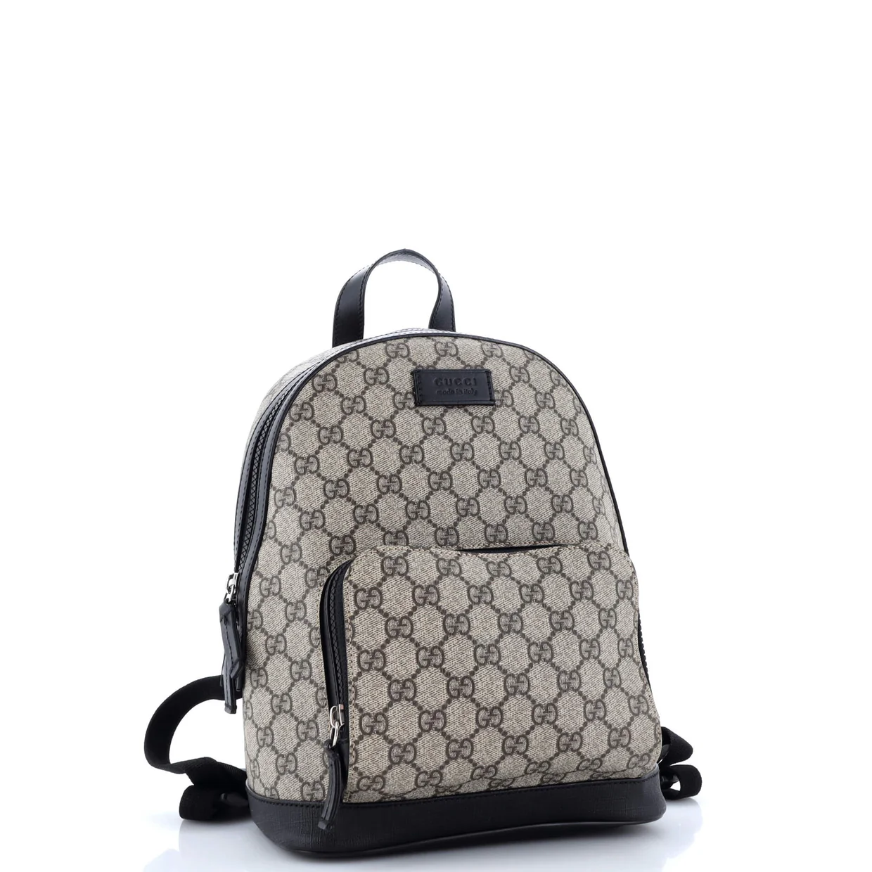 Zip Pocket Backpack GG Coated Canvas Small - Deep Luxury