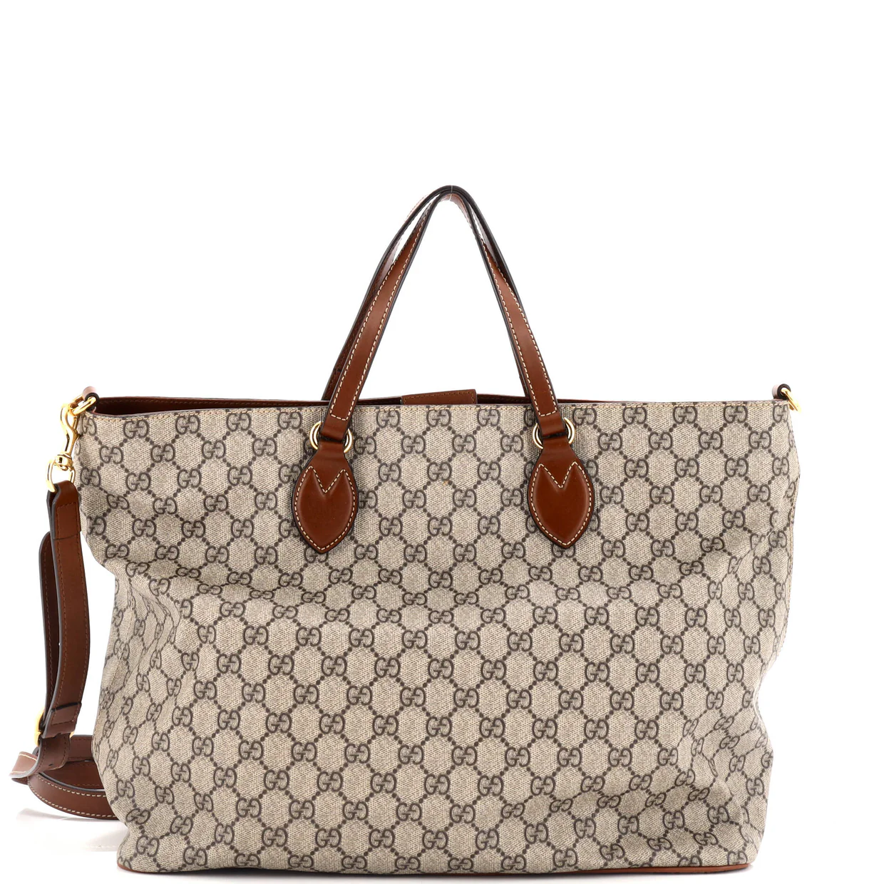 Convertible Soft Tote GG Coated Canvas Medium - Deep Luxury