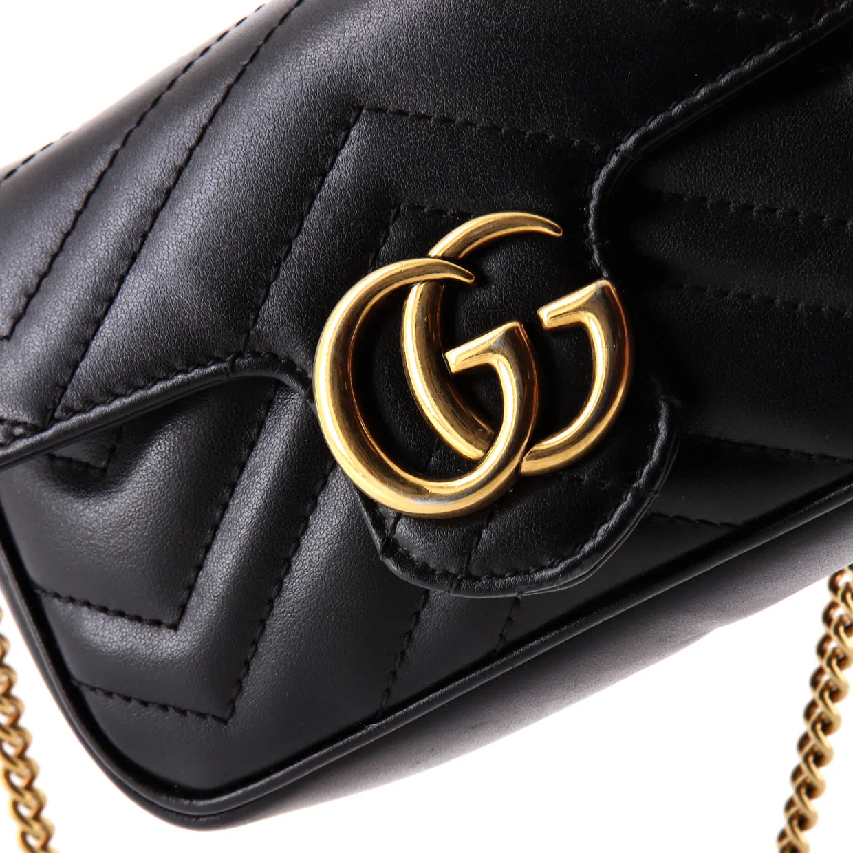 GG Marmont Flap Bag Matelasse Leather Super Mini - Deep Luxury
