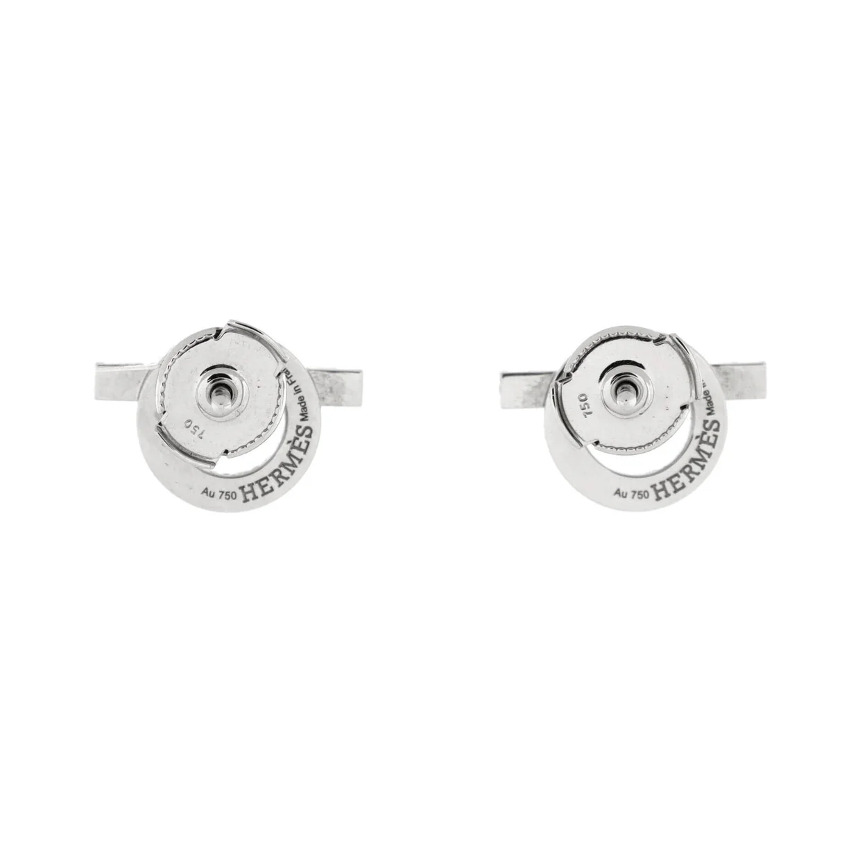 Finesse Stud Earrings 18K White Gold and Diamonds - Deep Luxury