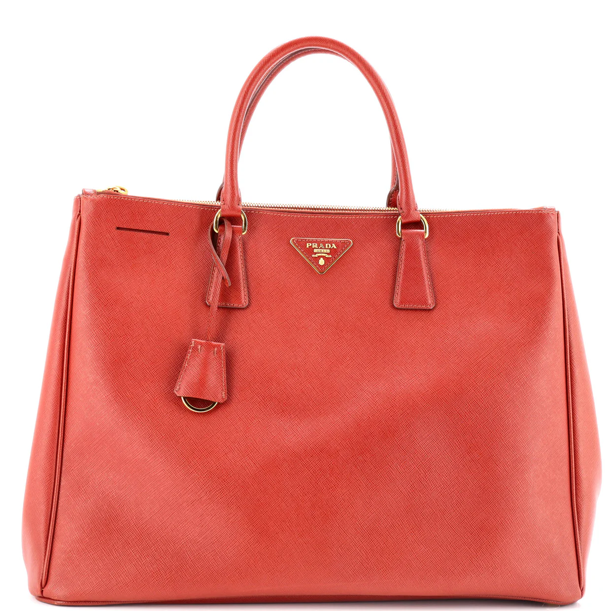 Double Zip Lux Tote Saffiano Leather Large - Deep Luxury