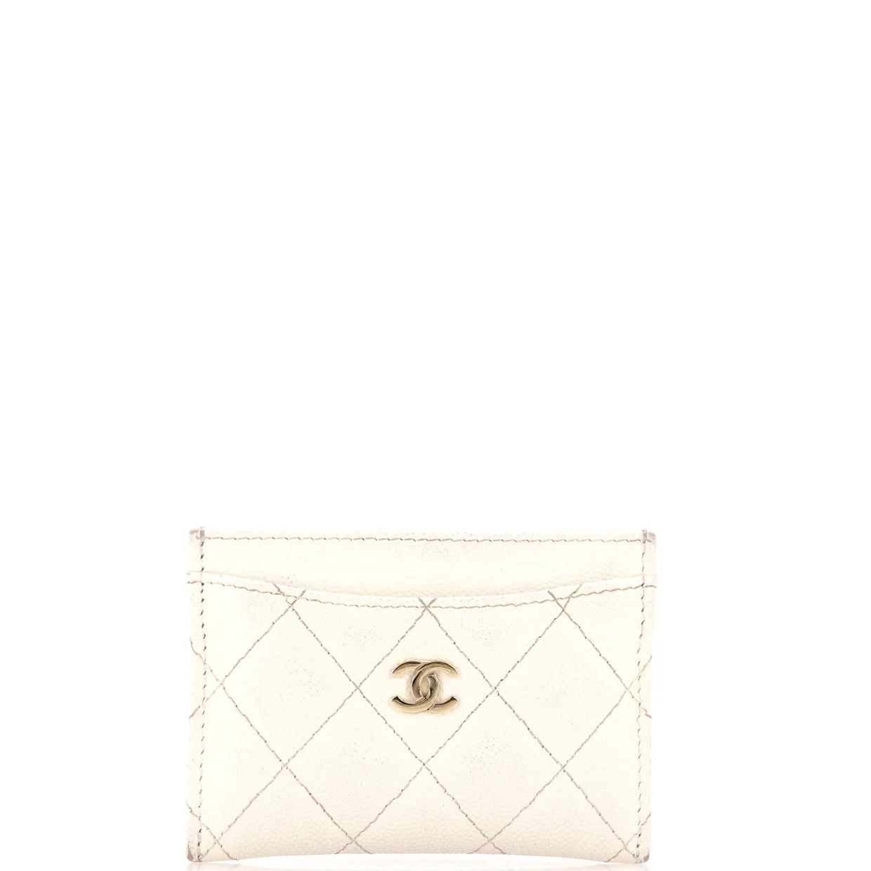 Classic Card Holder Quilted Caviar - Deep Luxury