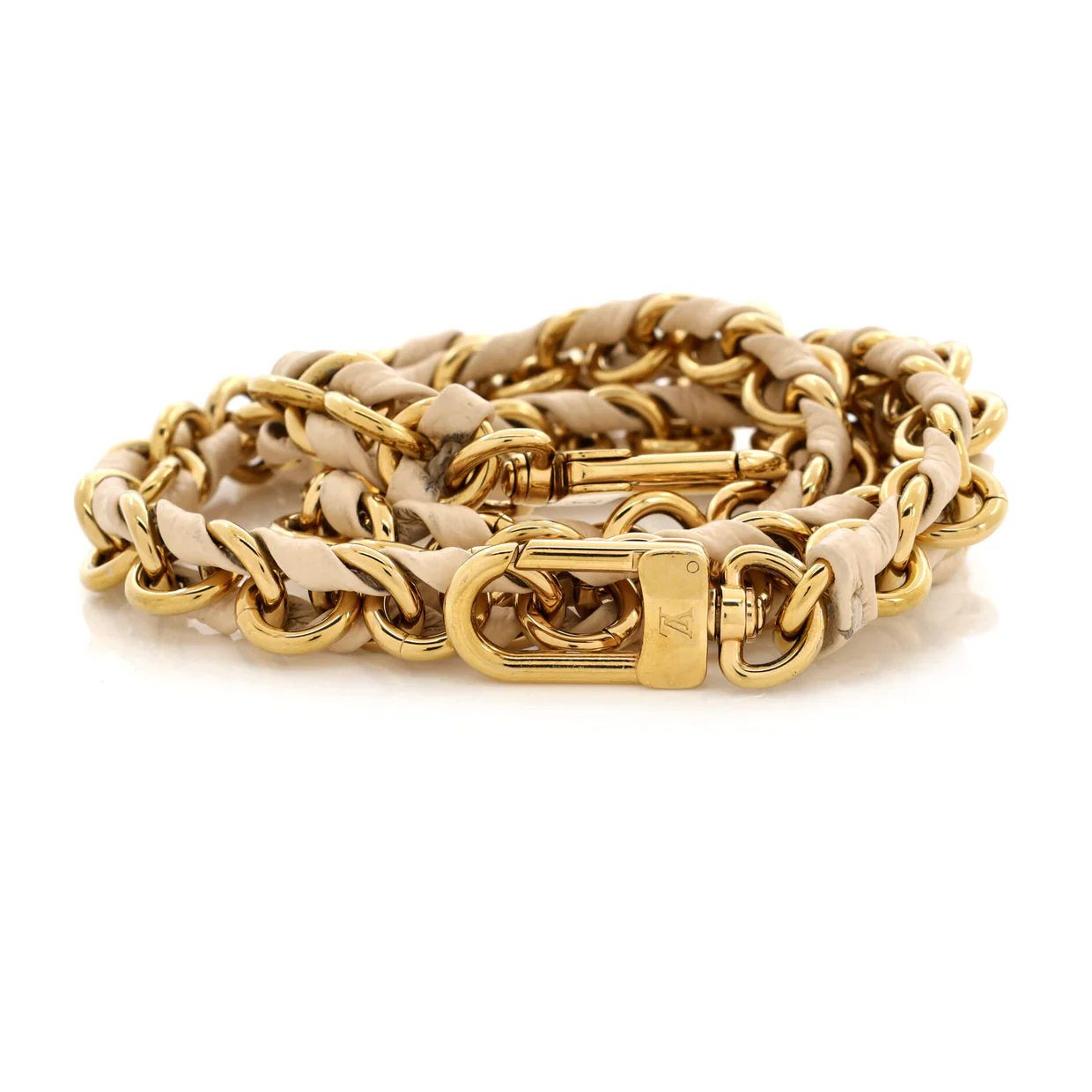 Multi Pochette Accessoires Woven Chain Strap Leather and Metal - Deep Luxury