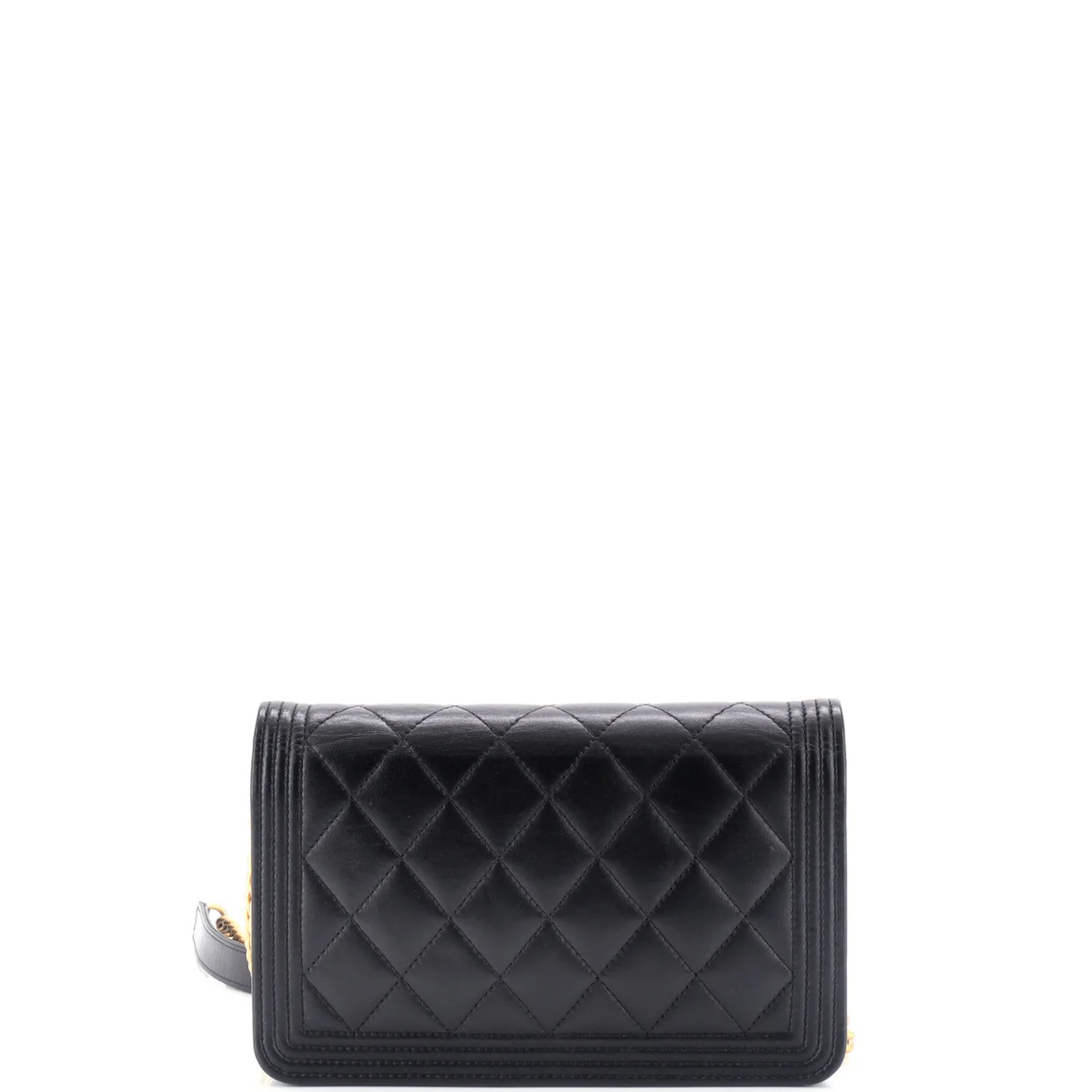 Boy Wallet on Chain Quilted Lambskin - Deep Luxury